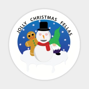 Jolly Christmas Fellas Magnet